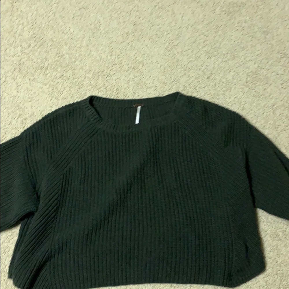 Free People Green Sweater